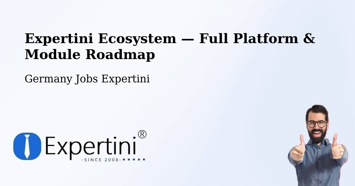 Expertini Ecosystem — Full Platform & Module Roadmap – Seck